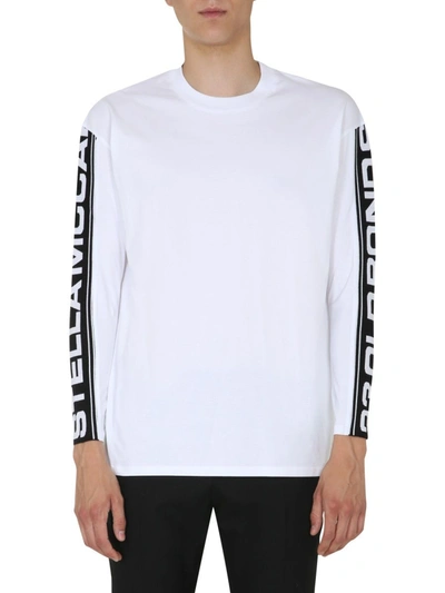 Shop Stella Mccartney Men's  White Cotton T Shirt