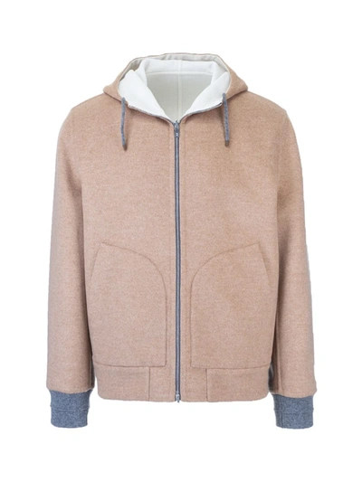 Shop Brunello Cucinelli Men's  Beige Cashmere Sweatshirt