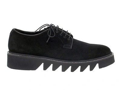 Shop Cesare Paciotti Men's  Black Suede Lace Up Shoes