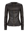 THE ROW Anasta Leather Peplum Jacket