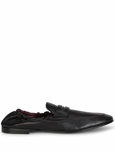Shop Dolce E Gabbana Men's  Black Leather Loafers