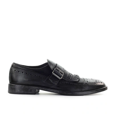 Shop Moma Men's  Black Leather Loafers