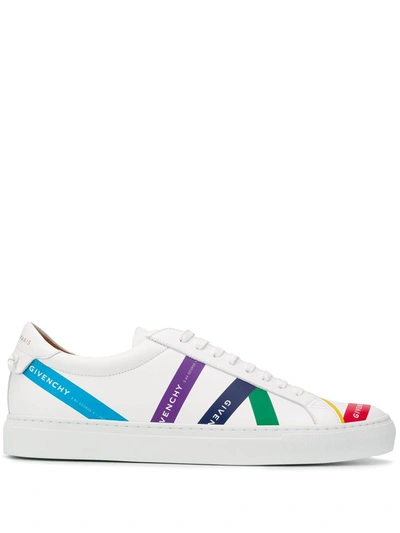 Shop Givenchy Men's  White Leather Sneakers