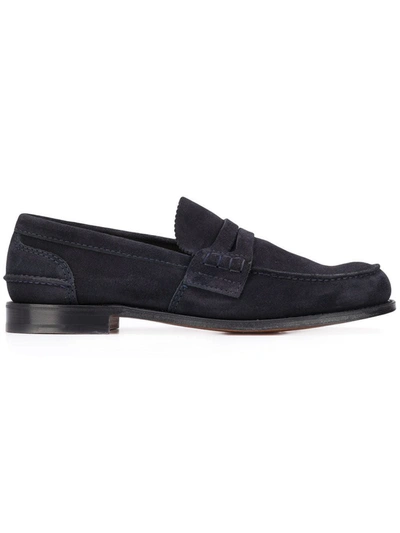 Shop Church's Men's  Blue Leather Loafers