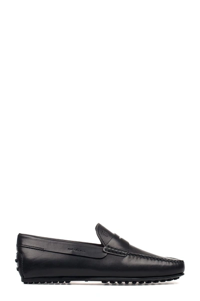 Shop Tod's Men's  Black Leather Loafers