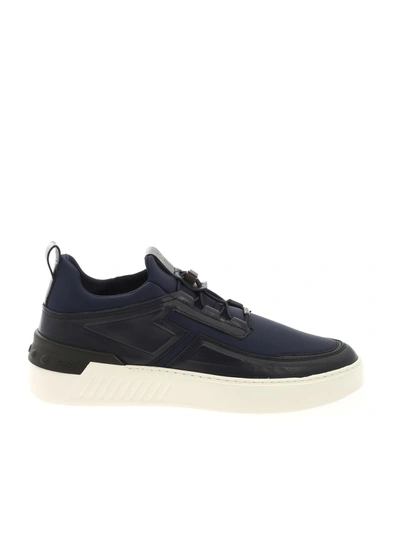 Shop Tod's Men's  Blue Polyester Sneakers