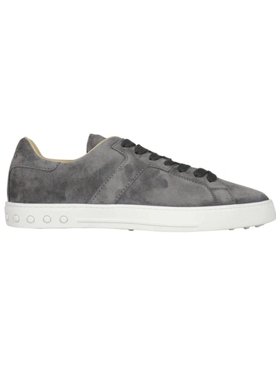 Shop Tod's Men's  Grey Other Materials Sneakers