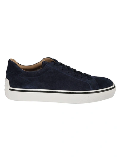 Shop Tod's Men's  Blue Other Materials Sneakers