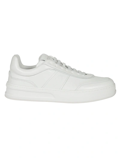 Shop Tod's Men's  White Leather Sneakers