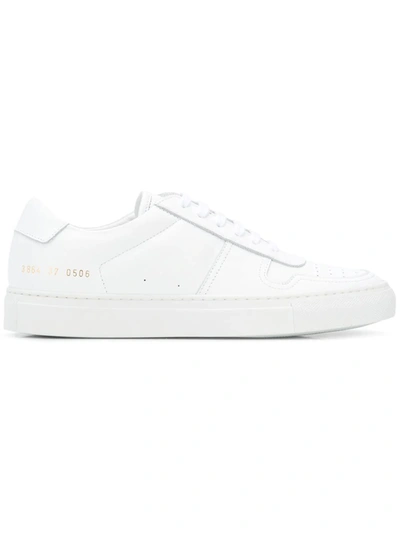Shop Common Projects Women's  White Leather Sneakers