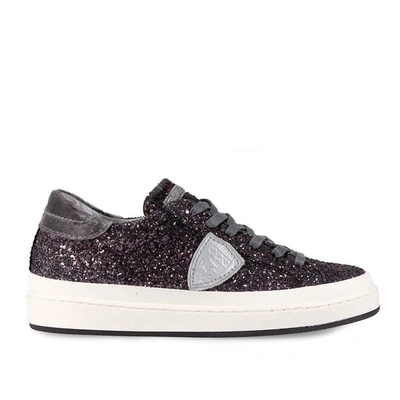 Shop Philippe Model Women's  Multicolor Glitter Sneakers In Multi-colored