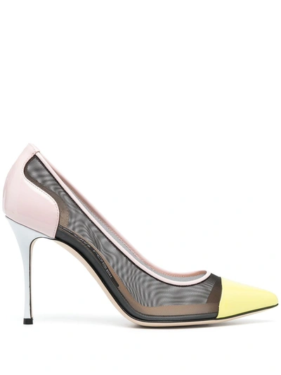 Shop Sergio Rossi Women's  Pink Leather Pumps