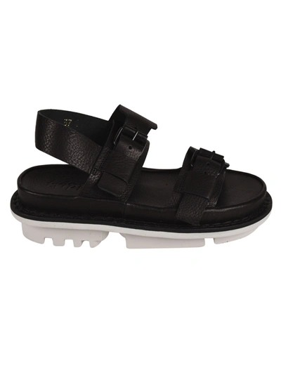 Shop Trippen Women's  Black Leather Sandals