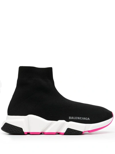 Balenciaga Women's Shoes High Top Trainers Sneakers Speed In Black |  ModeSens