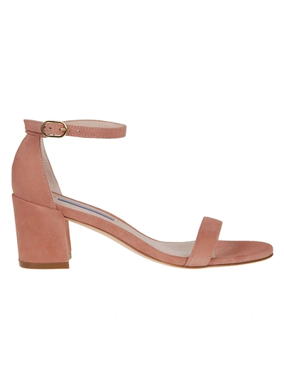 Shop Stuart Weitzman Women's  Pink Suede Sandals