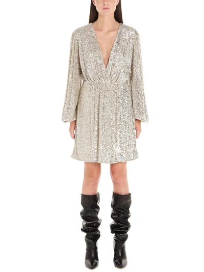 Shop In The Mood For Love Women's  Silver Nylon Dress