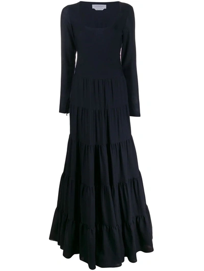 Shop Gabriela Hearst Women's  Blue Wool Dress