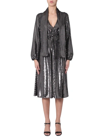 Shop N°21 Women's  Silver Polyester Dress