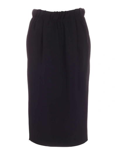 Shop N°21 Women's  Black Cotton Skirt