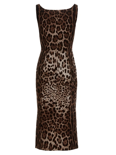 Shop Dolce E Gabbana Women's  Brown Other Materials Dress
