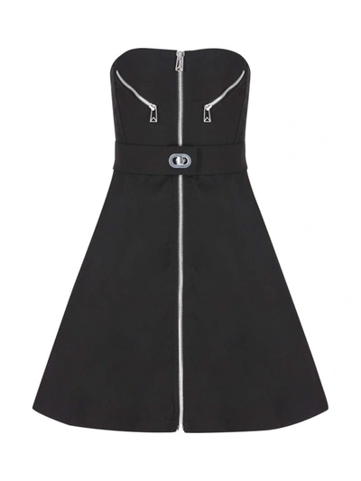 Shop Bottega Veneta Women's  Black Other Materials Dress