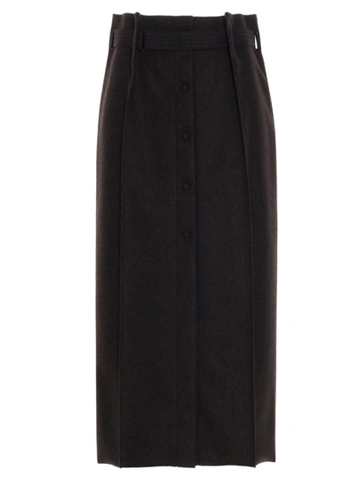 Shop Fendi Women's  Brown Other Materials Skirt