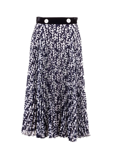 Shop Prada Women's  Blue Polyester Skirt