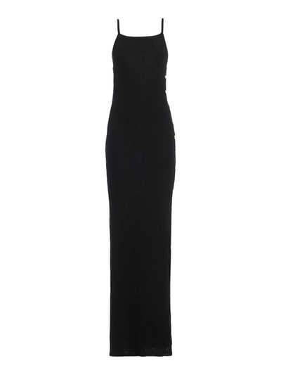 Shop Balmain Women's  Black Viscose Dress