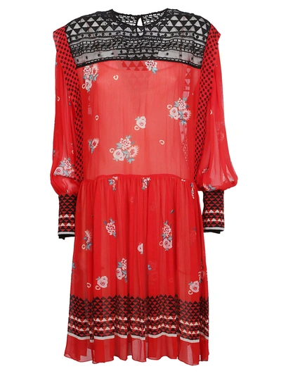 Shop Philosophy Women's  Red Viscose Dress