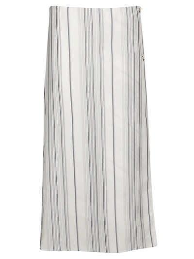 Shop Jil Sander Women's  White Viscose Skirt