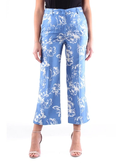 Shop Alberto Biani Women's  Blue Other Materials Pants