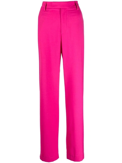 Shop Ambush Women's  Fuchsia Polyester Pants In #ff00ff