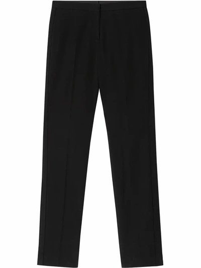 Shop Burberry Women's  Black Wool Pants