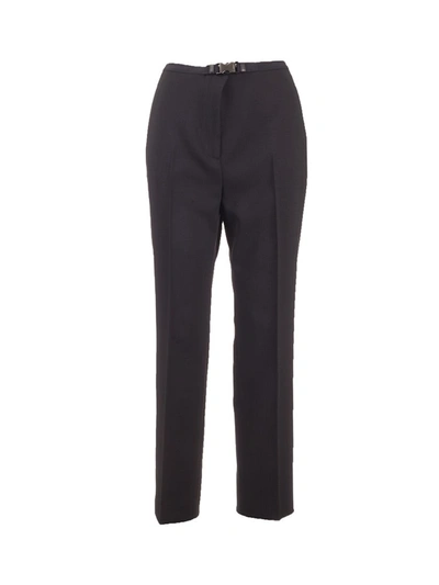 Shop Prada Women's  Black Wool Pants