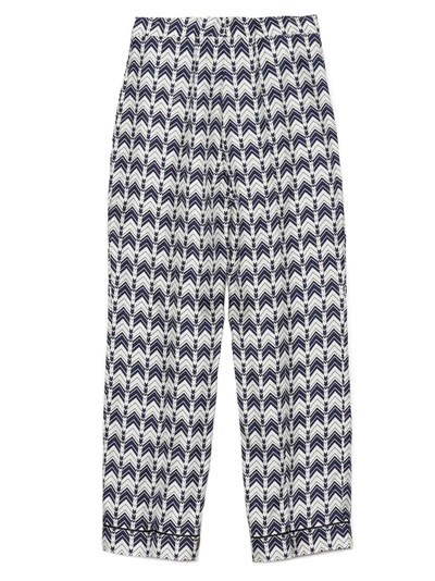 Shop Prada Women's  Multicolor Silk Pants