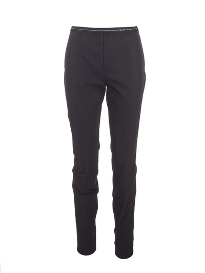 Shop Prada Women's  Black Polyester Pants