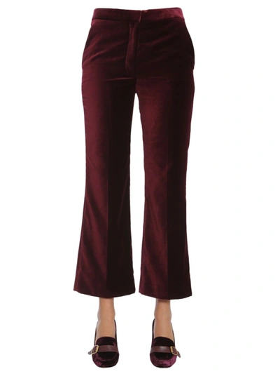 Shop Stella Mccartney Women's  Burgundy Polyester Pants