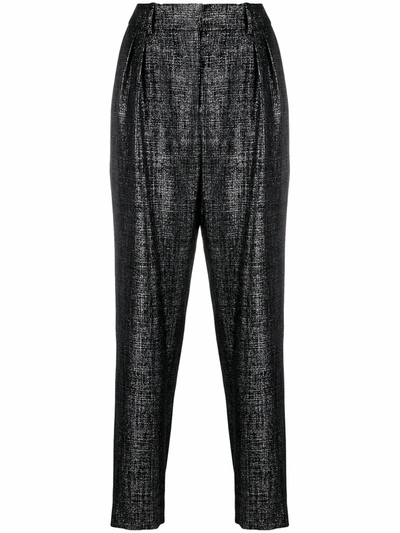 Shop Balmain Women's  Black Wool Pants