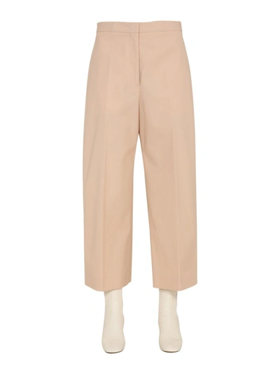 Shop Jil Sander Women's  Pink Cotton Pants