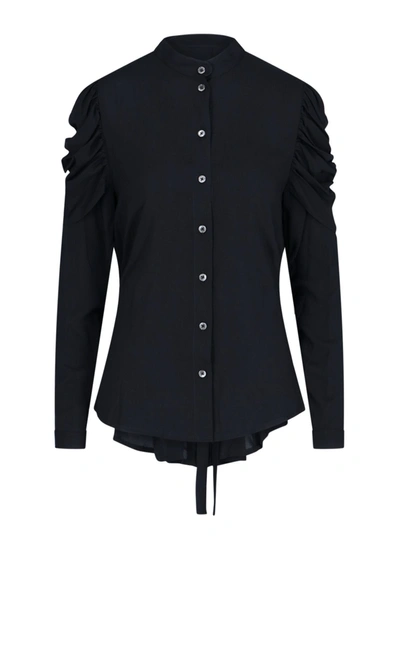 Shop Ann Demeulemeester Women's  Black Viscose Shirt