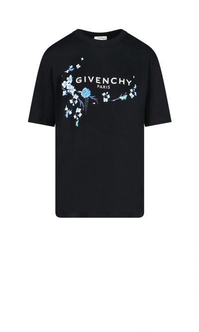 Shop Givenchy Women's  Black Cotton T Shirt