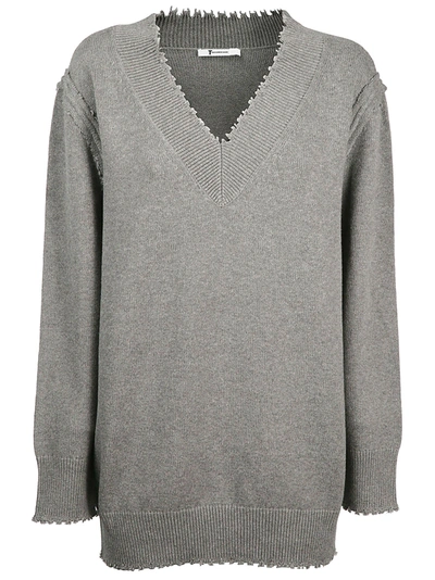 Shop Alexander Wang Women's  Grey Cotton Sweater
