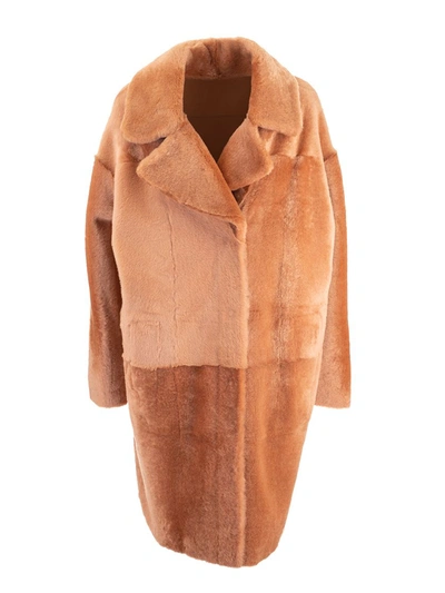 Shop Drome Women's  Brown F Au X Leather Coat