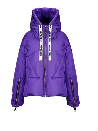 Shop Khrisjoy Women's  Purple Polyester Down Jacket