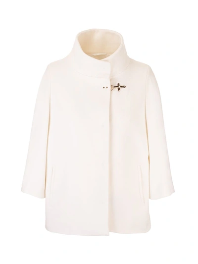 Shop Fay Women's  White Wool Jacket