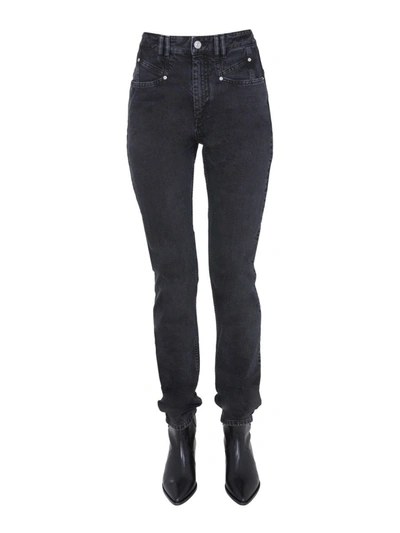 Shop Isabel Marant Women's  Black Cotton Jeans