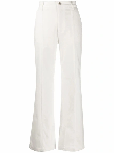 Shop Loewe Women's  White Cotton Jeans