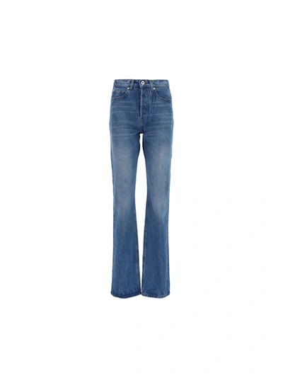 Shop Paco Rabanne Women's  Blue Other Materials Jeans