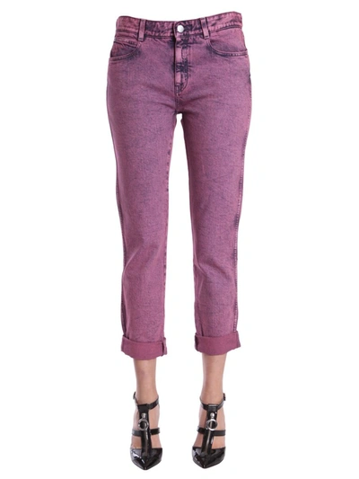 Shop Stella Mccartney Women's  Fuchsia Cotton Jeans