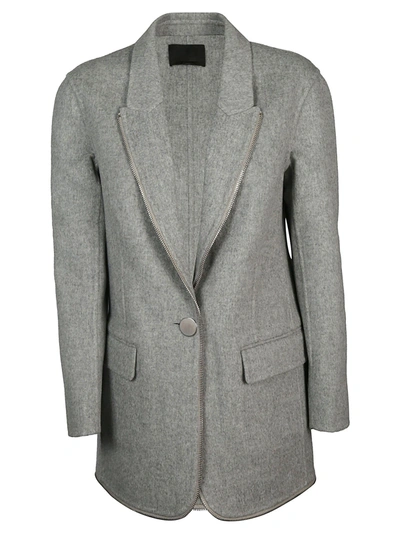 Shop Alexander Wang Women's  Grey Wool Coat